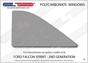 ポリカーボネート 左リアクォーターウインドウ｜Ford Falcon Sprint - 2nd Generation 1