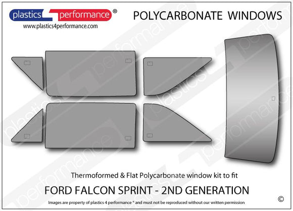 ポリカーボネート ウインドウキット｜Ford Falcon Sprint - 2nd Generation 1