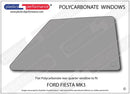 ポリカーボネート 右リアクォーターウインドウ｜Ford Fiesta MK3（1989〜1995年） 1