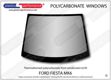 ポリカーボネート フロントウインドスクリーン｜Ford Fiesta Mk6 - 3dr Hatchback（2002〜2008年） 1