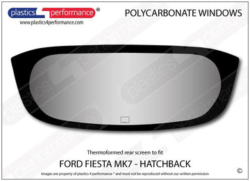 ポリカーボネート リアウインドウ｜Ford Fiesta Mk7 - 5dr Hatchback（2008〜2019年） 1
