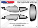 ポリカーボネート ウインドウキット｜Ford Fiesta MK7 - 3dr Hatchback（2008〜2017年） 2