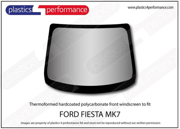 ポリカーボネート フロントウインドスクリーン｜Ford Fiesta MK7 - 3dr Hatchback（2008〜2017年） 1