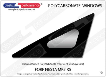 ポリカーボネート 左フロントベントウインドウ｜Ford Fiesta MK7 R5（2013年〜現在） 1