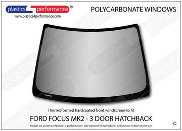 ポリカーボネート フロントウインドスクリーン｜Ford Focus MK2 - 3dr Hatchback（2004〜2010年） 1