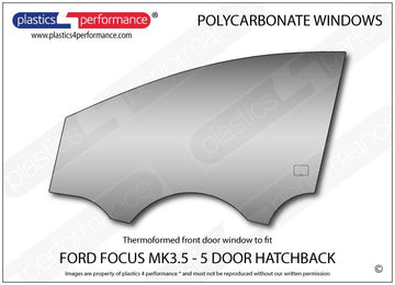 ポリカーボネート 左フロントドアウインドウ｜Ford Focus MK3.5 - 5dr Hatchback（2015〜2018年） 1