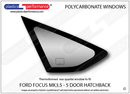 ポリカーボネート ウインドウキット｜Ford Focus MK3.5 - 5dr Hatchback（2015〜2018年） 5