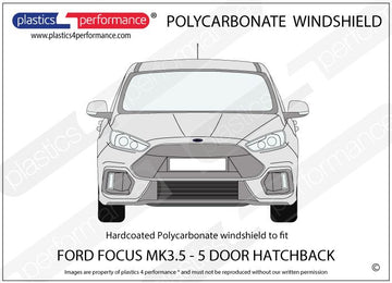 ポリカーボネート フロントウインドスクリーン｜Ford Focus MK3.5 - 5dr Hatchback（2015〜2018年） 2