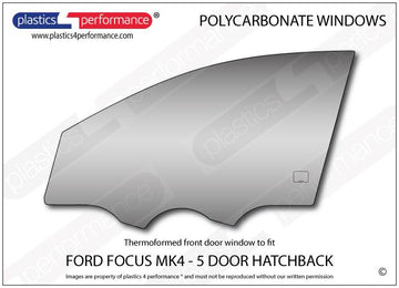 ポリカーボネート 左フロントドアウインドウ｜Ford Focus MK4 - 5dr Hatchback（2018年〜現在） 1