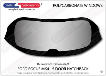 ポリカーボネート リアウインドウ｜Ford Focus MK4 - 5dr Hatchback（2018年〜現在） 1