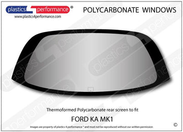 ポリカーボネート リアウインドウ｜Ford Ka MK1（1996〜2008年） 1