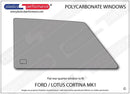 ポリカーボネート 左リアクォーターウインドウ｜Ford / Lotus Cortina MK1 1