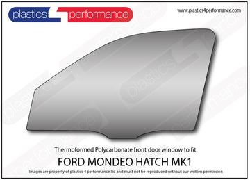 ポリカーボネート 左フロントドアウインドウ｜Ford Mondeo MK1 - 5dr Hatchback（1993〜1996年） 1