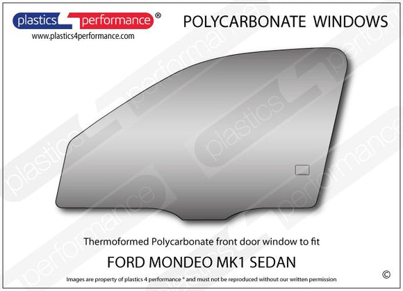 ポリカーボネート 左フロントドアウインドウ｜Ford Mondeo MK1/2 - Sedan（1993〜2001年） 1