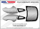 ポリカーボネート ウインドウキット｜Ford Mustang 6th Generation（2015〜2023年） 1
