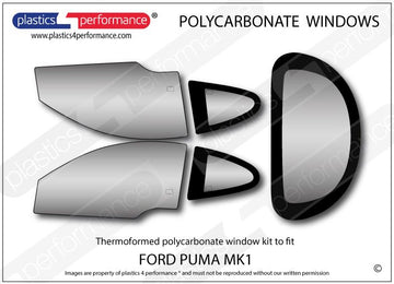 ポリカーボネート ウインドウキット｜Ford Puma MK1（1997〜2002年） 1