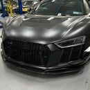 Matts Performance ドライカーボン フロントスプリッター Audi R8（2代目 前期 2017–2019）