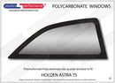 ポリカーボネート ウインドウキット｜Holden Astra TS - 3dr Hatchback