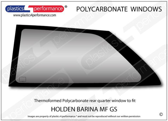 ポリカーボネート ウインドウキット｜Holden Barina MF GS - 3dr Hatchback