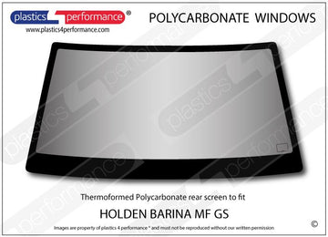 ポリカーボネート リアウインドウ｜Holden Barina MF GS - 3dr Hatchback