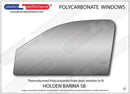 ポリカーボネート ウインドウキット｜Holden Barina SB - 3dr Hatchback