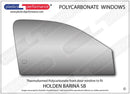 ポリカーボネート ウインドウキット｜Holden Barina SB - 3dr Hatchback