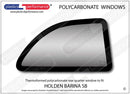 ポリカーボネート ウインドウキット｜Holden Barina SB - 3dr Hatchback