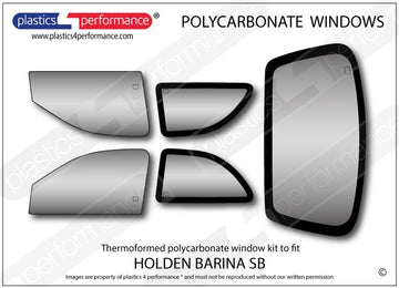 ポリカーボネート ウインドウキット｜Holden Barina SB - 3dr Hatchback