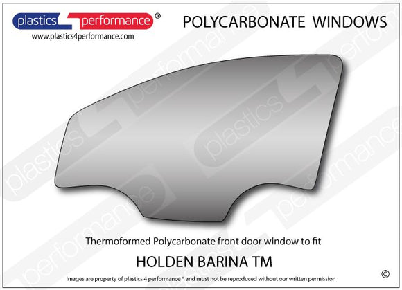 ポリカーボネート 左フロントドアウインドウ｜Holden Barina TM - 5dr