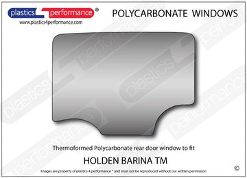 ポリカーボネート 左リアドアウインドウ｜Holden Barina TM - 5dr