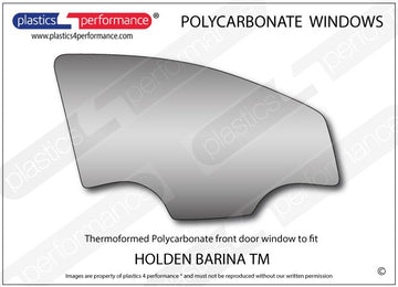 ポリカーボネート 右フロントドアウインドウ｜Holden Barina TM - 5dr