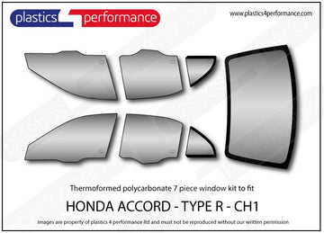 ポリカーボネート ウインドウキット｜ホンダ Accord Type R - CH1 6th Generation
