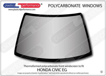 ポリカーボネート フロントウインドスクリーン｜ホンダ Civic EG - 3dr Hatchback