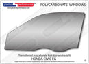 ポリカーボネート 左フロントドアウインドウ｜ホンダ Civic EG - 3dr Hatchback