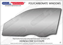 ポリカーボネート ウインドウキット｜ホンダ Civic EJ - Coupe