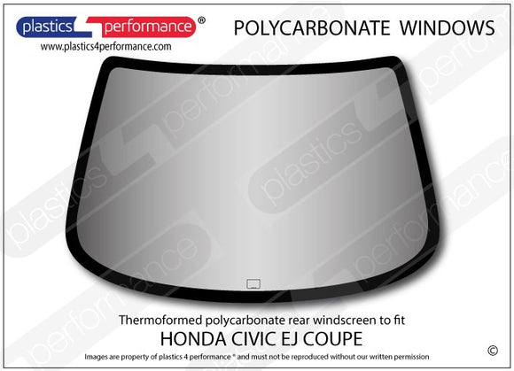 ポリカーボネート ウインドウキット｜ホンダ Civic EJ - Coupe