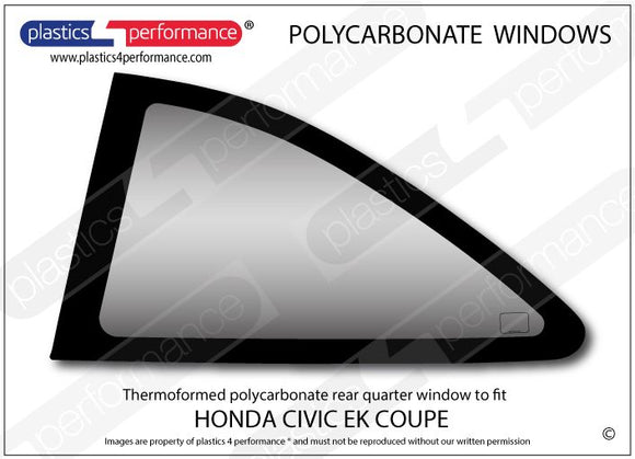 ポリカーボネート ウインドウキット｜ホンダ Civic EK /EJ6/7/8 - Coupe