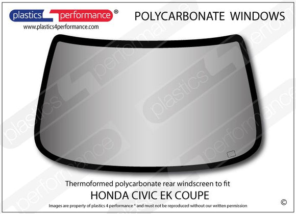 ポリカーボネート リアウインドウ｜ホンダ Civic EK /EJ6/7/8 - Coupe