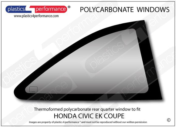 ポリカーボネート ウインドウキット｜ホンダ Civic EK /EJ6/7/8 - Coupe