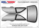 ポリカーボネート ウインドウキット｜ホンダ Civic EK /EJ6/7/8 - Coupe