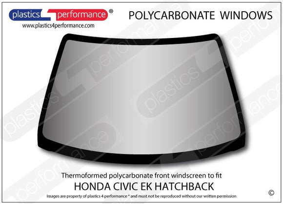 ポリカーボネート フロントウインドスクリーン｜ホンダ Civic EK - 3dr Hatchback
