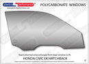 ポリカーボネート ウインドウキット｜ホンダ Civic EK - 3dr Hatchback