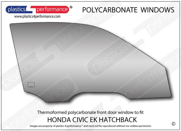 ポリカーボネート ウインドウキット｜ホンダ Civic EK - 3dr Hatchback
