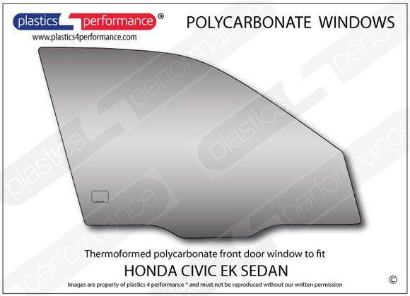 ポリカーボネート ウインドウキット｜ホンダ Civic EK - 4dr Sedan