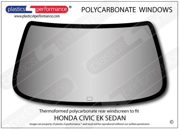 ポリカーボネート ウインドウキット｜ホンダ Civic EK - 4dr Sedan