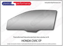 ポリカーボネート 左フロントドアウインドウ｜ホンダ Civic EP - 3dr Hatchback