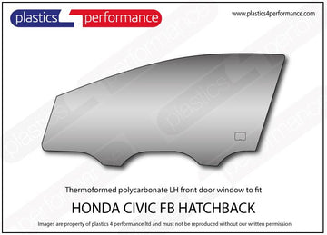 ポリカーボネート ウインドウキット｜ホンダ Civic FB - 5dr Hatchback