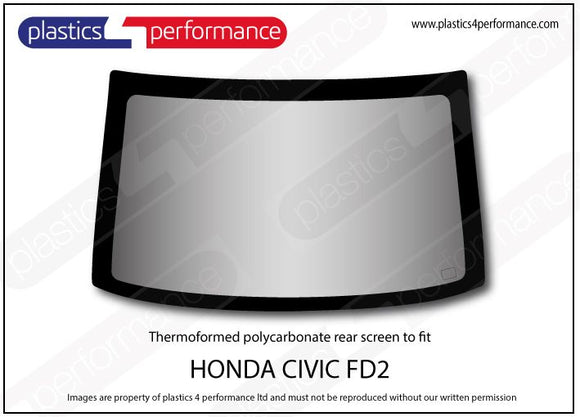 ポリカーボネート ウインドウキット｜ホンダ Civic Type R FD2 - Sedan
