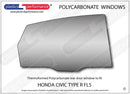 ポリカーボネート ウインドウキット｜ホンダ Civic Type R FL5