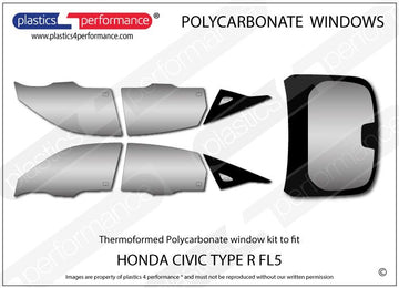 ポリカーボネート ウインドウキット｜ホンダ Civic Type R FL5